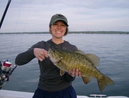 Women do the best on Lake Erie for bass and walleye