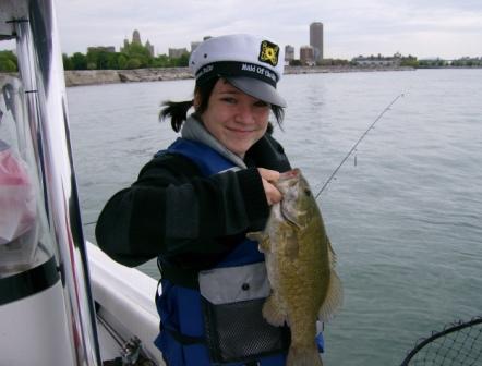 Great fishing in site of downtown Buffalo New York 